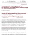 Advocacy and Equal Access Opportunities for Non-Tenure Track Faculty at Middlesex Community College