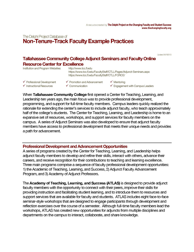 Delphi Example Practices Tallahassee Community College