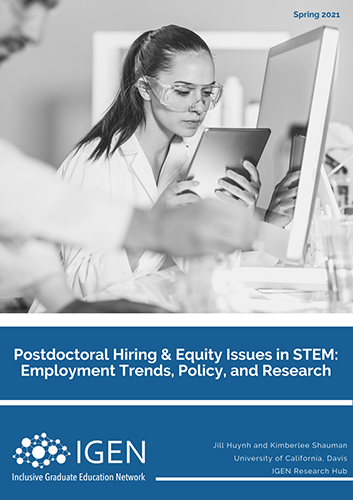 Postdoctoral Hiring & Equity Issues in STEM: Employment Trends, Policy, and Research